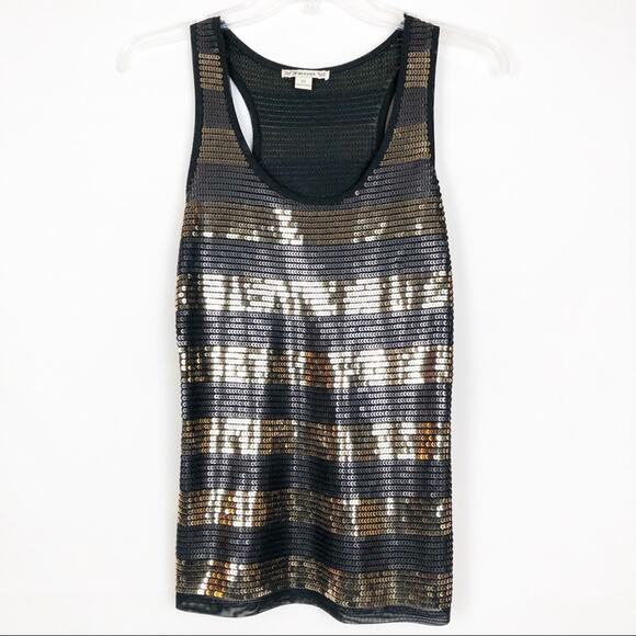Vintage Forever 21 Y2K Sequin Tank Top Medium Stretch Party Event Evening Girly - Picture 2 of 6